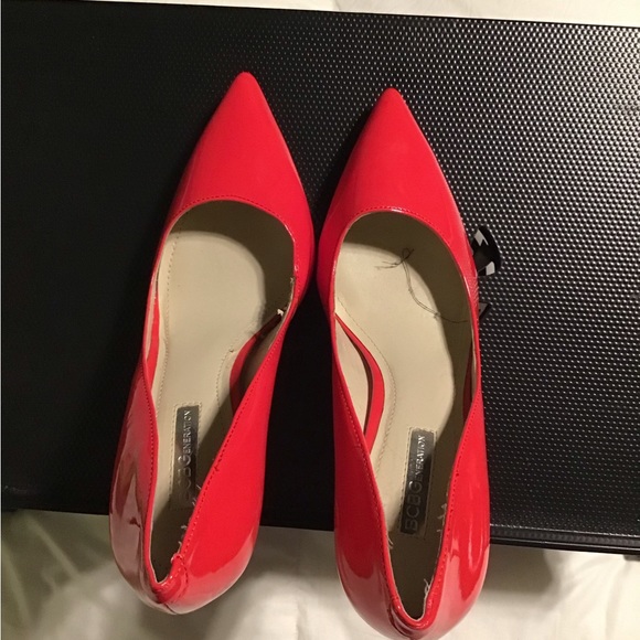 New BCBGeneration Red Patent Pumps (8) - Picture 2 of 5